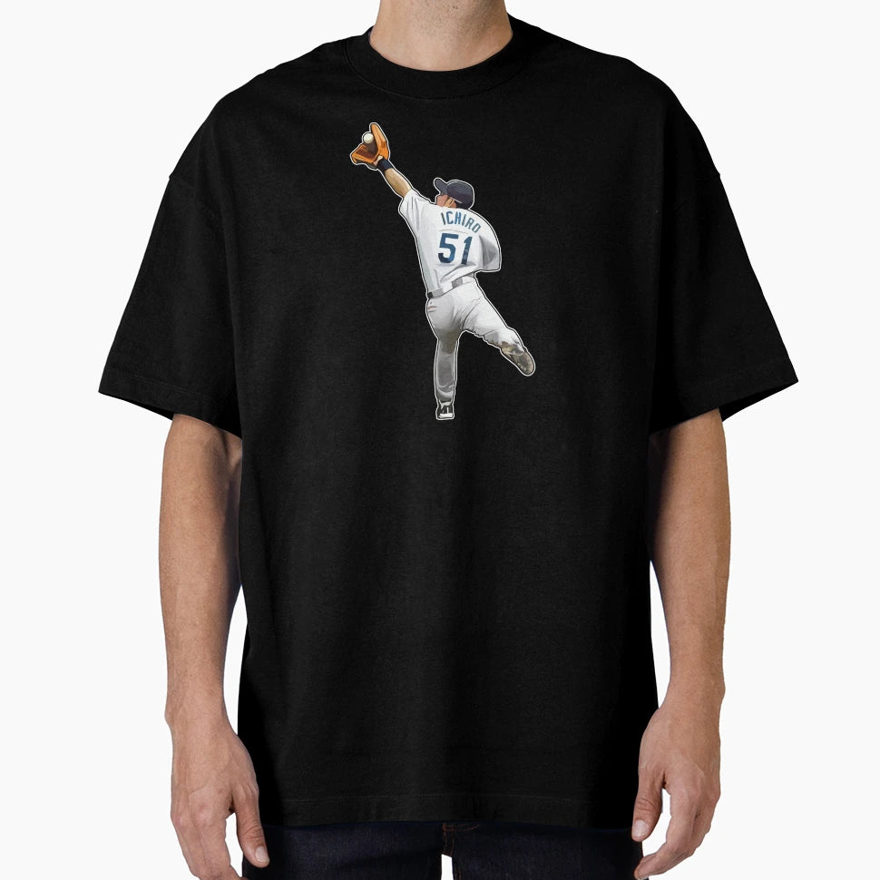 Ichiro Suzuki 51 Amazing Catch T-Shirt - Trendy Graphic for Adults - T-Shirt, Sweatshirt, Hoodie
