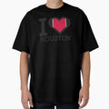 I Love Houston Basketball Fan T-Shirt - Trendy Graphic Men Women - T-Shirt, Sweatshirt, Hoodie