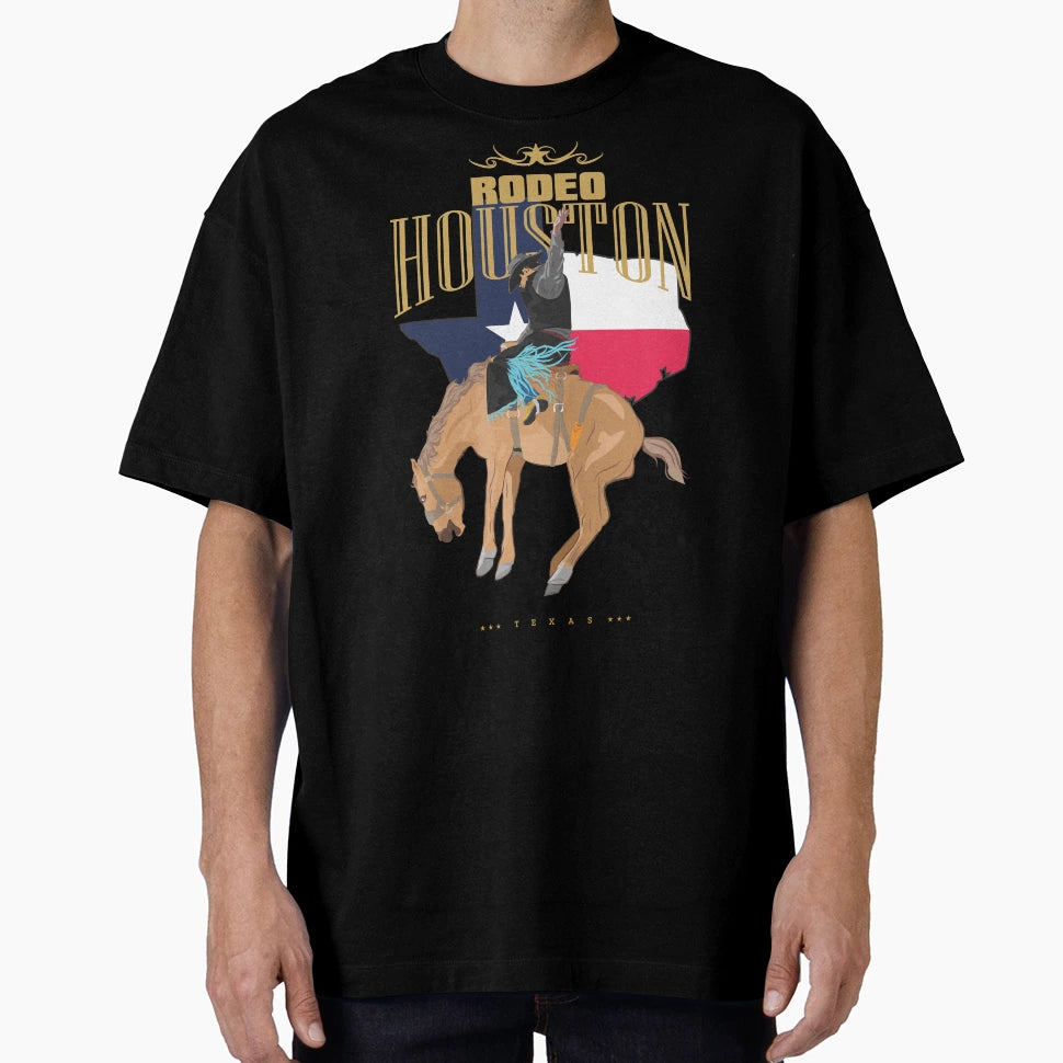 Houston Show And Rodeo Texas T-Shirt - Minimalist Print for Adults - T-Shirt, Sweatshirt, Hoodie