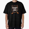 Hockey Dads Rule Anaheim Duck Colors T-Shirt - Trendy Graphic Unisex - T-Shirt, Sweatshirt, Hoodie
