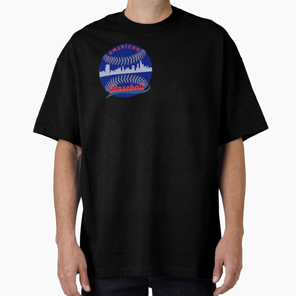 American Baseball Old School T-Shirt - Trendy Graphic for Adults - T-Shirt, Sweatshirt, Hoodie