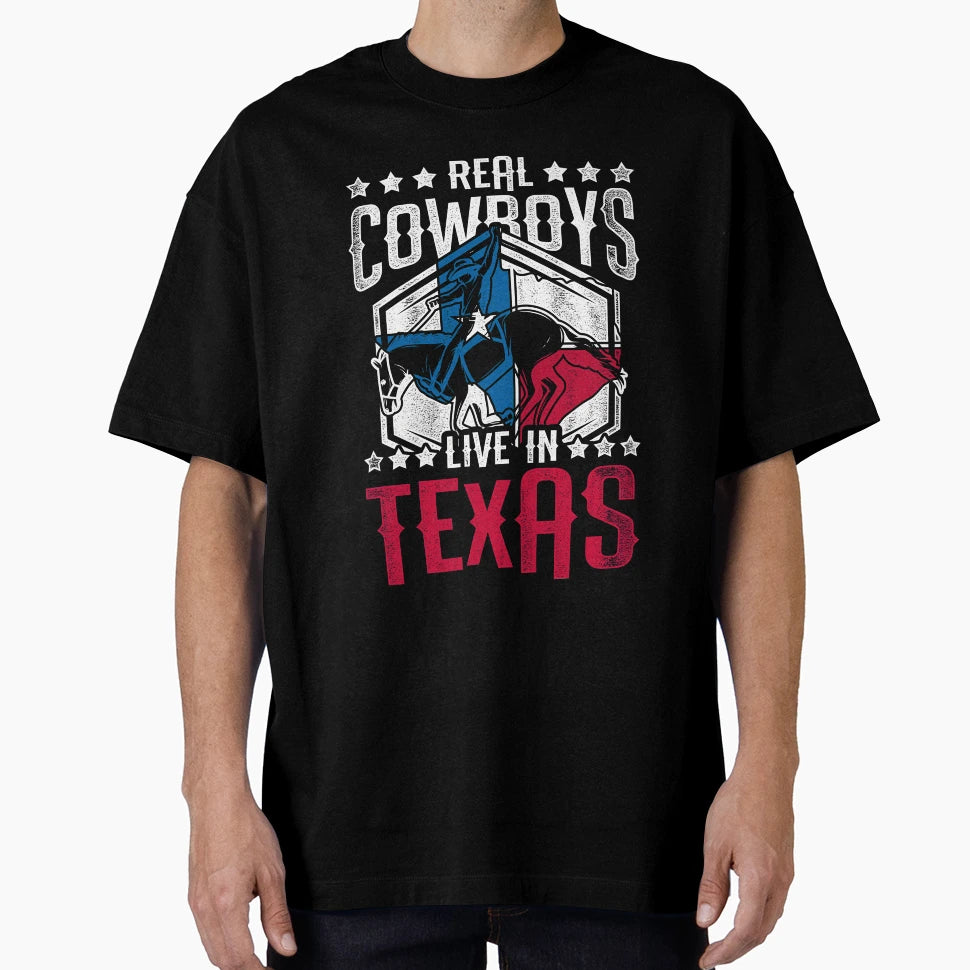 Real Cowboys Live Texas T-Shirt - Casual Everyday Wear Unisex - T-Shirt, Sweatshirt, Hoodie
