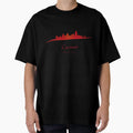 Cincinnati Skyline Red T-Shirt - Streetwear Style Unisex - T-Shirt, Sweatshirt, Hoodie