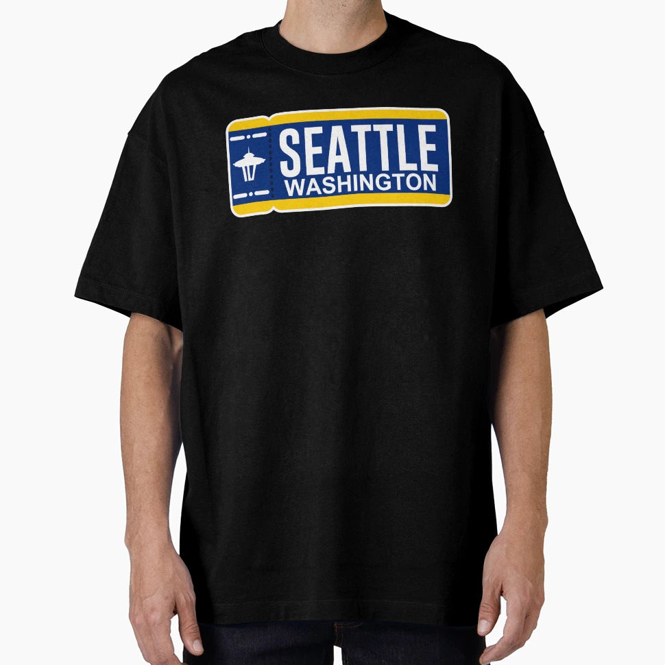 Seattle Ticket Throwback T-Shirt - Aesthetic Graphic Men Women - T-Shirt, Sweatshirt, Hoodie