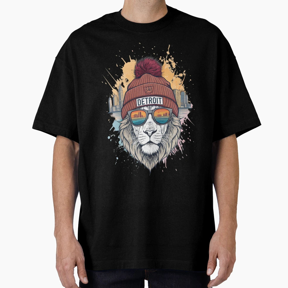 Detroit Lion T-Shirt - Graphic Print Men Women - T-Shirt, Sweatshirt, Hoodie