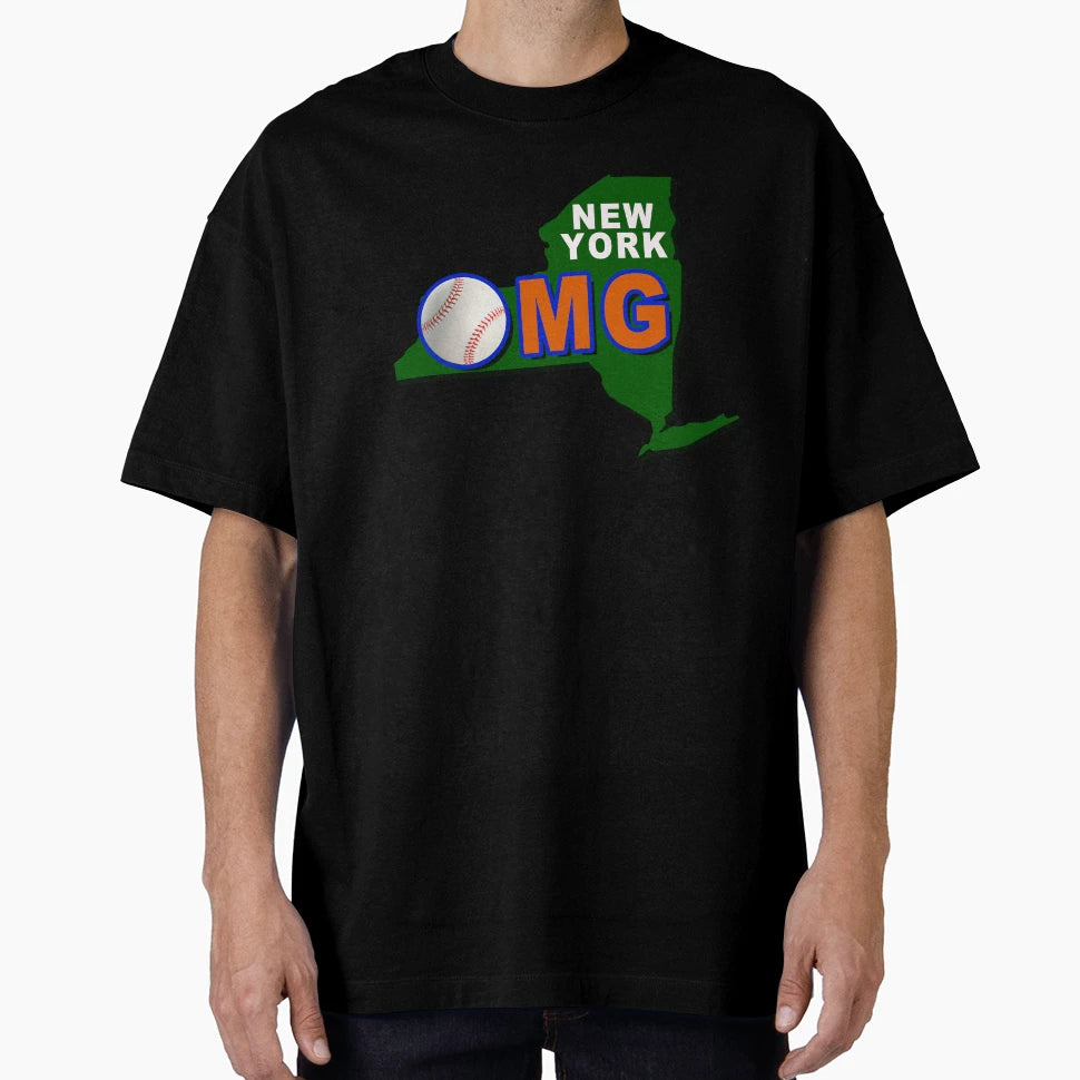 Ny Omg Baseball T-Shirt - Aesthetic Graphic for Adults - T-Shirt, Sweatshirt, Hoodie