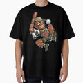 Baseball Monkey Teak T-Shirt - Fun Novelty Design Unisex - T-Shirt, Sweatshirt, Hoodie