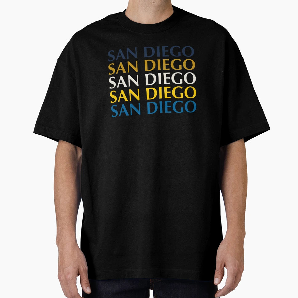 Ucsd San Diego Text Art T-Shirt - Minimalist Print Unisex - T-Shirt, Sweatshirt, Hoodie