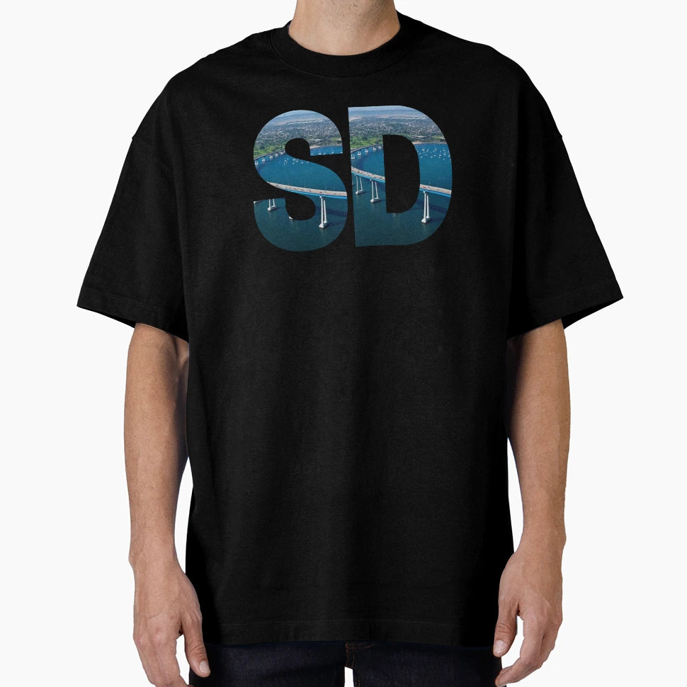 San Diego California Sunny San T-Shirt - Fun Novelty Design for Adults - T-Shirt, Sweatshirt, Hoodie