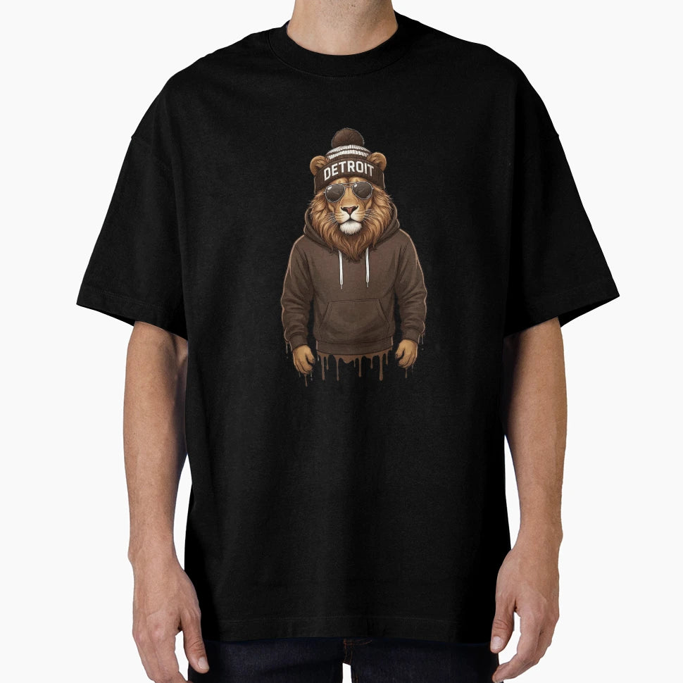 Lion Streetwear Urban Lion Sunglasses Hoodie - Graphic Print Men Women - T-Shirt, Sweatshirt, Hoodie