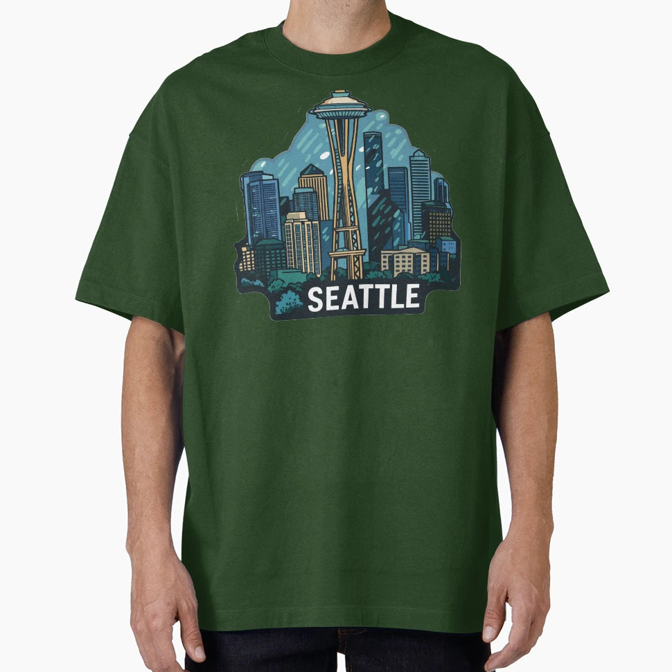 Seattle Rain City T-Shirt - Streetwear Style Men Women - T-Shirt, Sweatshirt, Hoodie