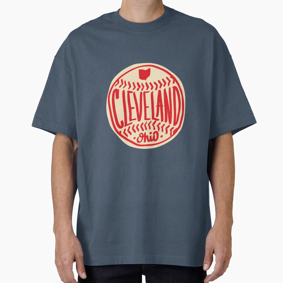 Cleveland Ohio Hand Drawn Script T-Shirt - Casual Everyday Wear Men Women - T-Shirt, Sweatshirt, Hoodie