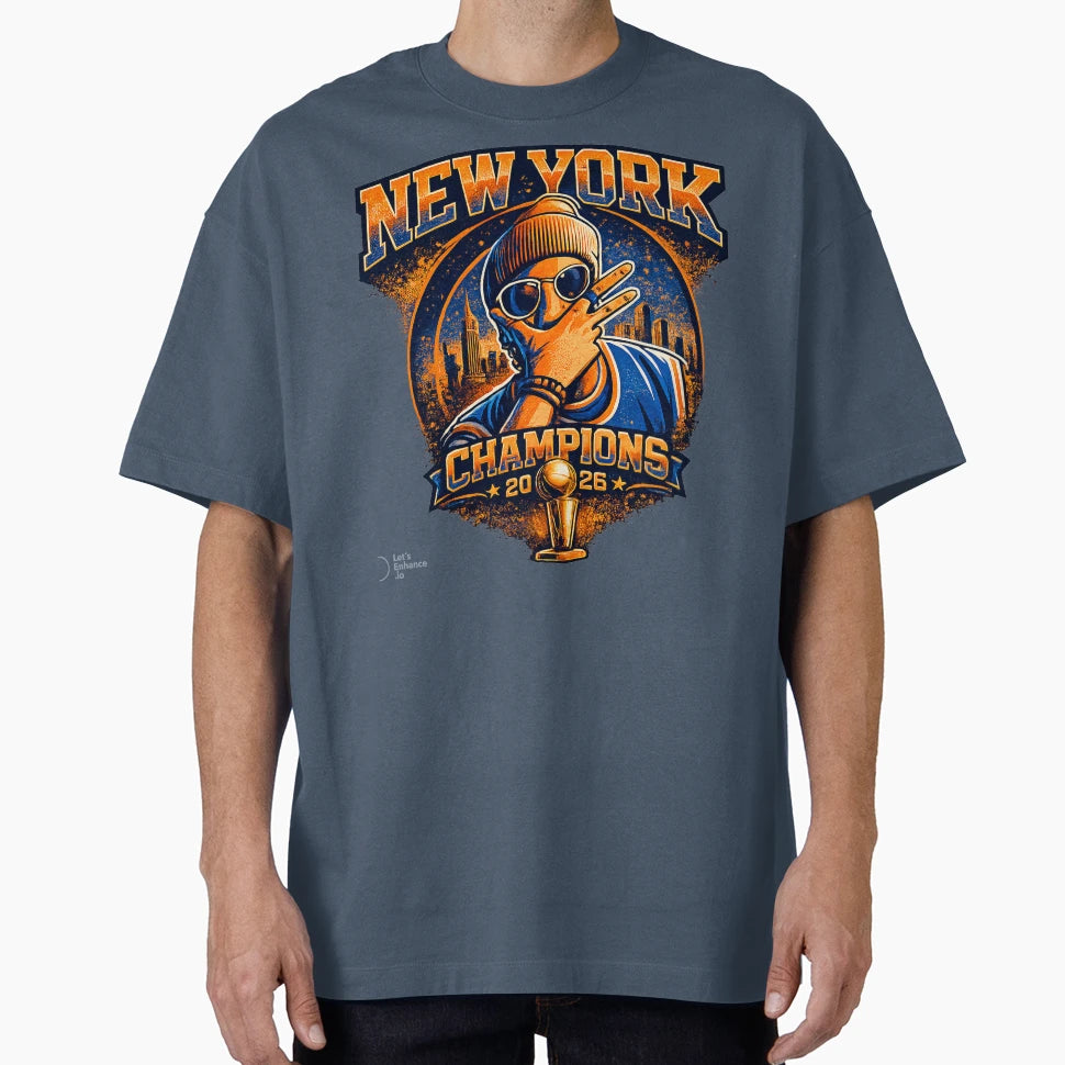 New York Knicks Champions 2026 T-Shirt - Custom Art Print Men Women - T-Shirt, Sweatshirt, Hoodie