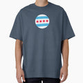Chicago Flag Iconic Four Red Stars T-Shirt - Streetwear Style Unisex - T-Shirt, Sweatshirt, Hoodie