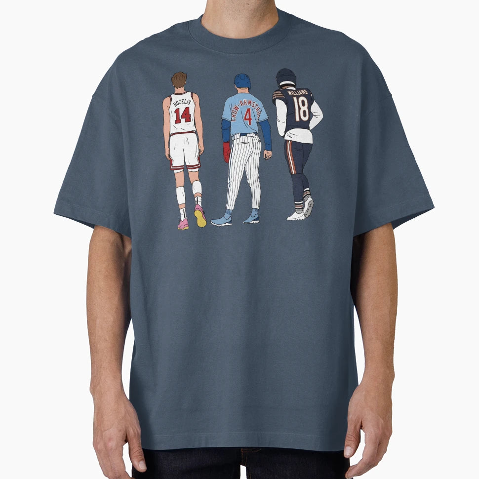 Chicago Big 3 T-Shirt - Casual Everyday Wear Men Women - T-Shirt, Sweatshirt, Hoodie