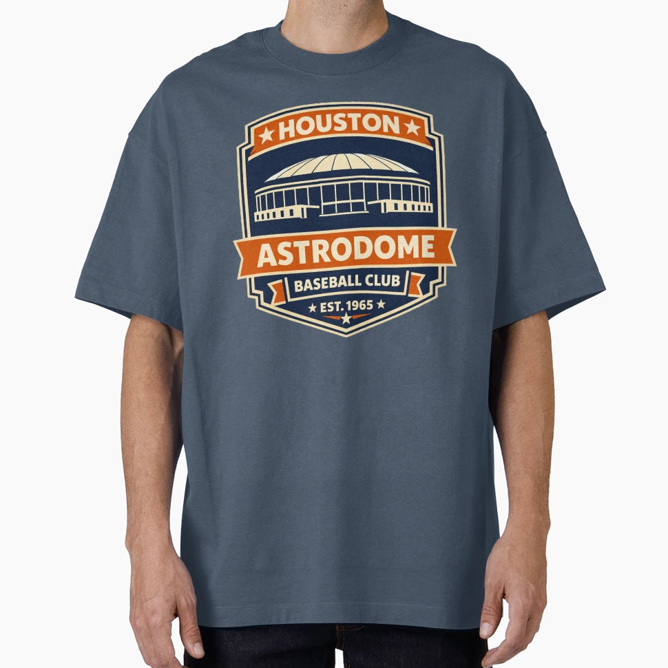 Houston Astrodome Baseball Stadium T-Shirt - Aesthetic Graphic for Adults - T-Shirt, Sweatshirt, Hoodie