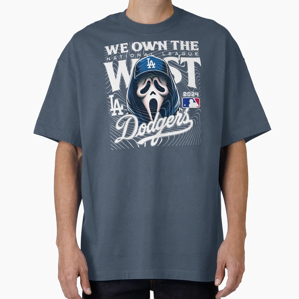 La Baseball Ghost Face We Own West T-Shirt - Graphic Print Men Women - T-Shirt, Sweatshirt, Hoodie