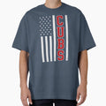 Cubs American Flag Patriotic Usa T-Shirt - Novelty Apparel for Adults - T-Shirt, Sweatshirt, Hoodie