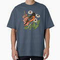 Baltimore Oriole Bird Gladiolus And T-Shirt - Novelty Apparel Men Women - T-Shirt, Sweatshirt, Hoodie