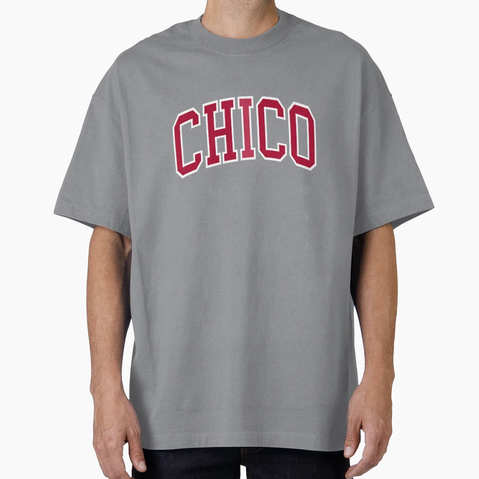 Chico College Font Curved T-Shirt - Graphic Print for Adults - T-Shirt, Sweatshirt, Hoodie