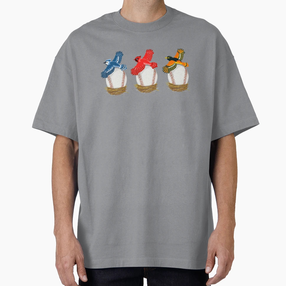 Play Ball Blue Jay Cardinal Oriole T-Shirt - Novelty Apparel Men Women - T-Shirt, Sweatshirt, Hoodie