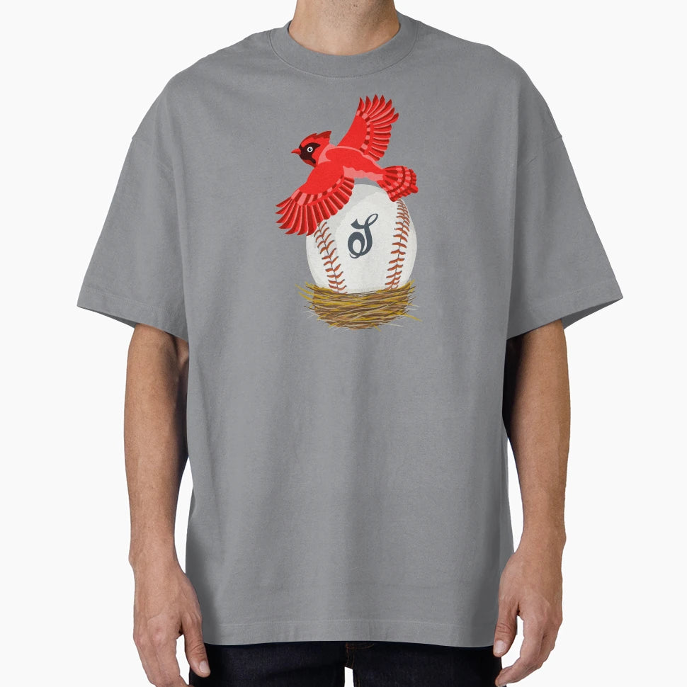 Play Ball Cardinal Baseball Initial S T-Shirt - Novelty Apparel Men Women - T-Shirt, Sweatshirt, Hoodie