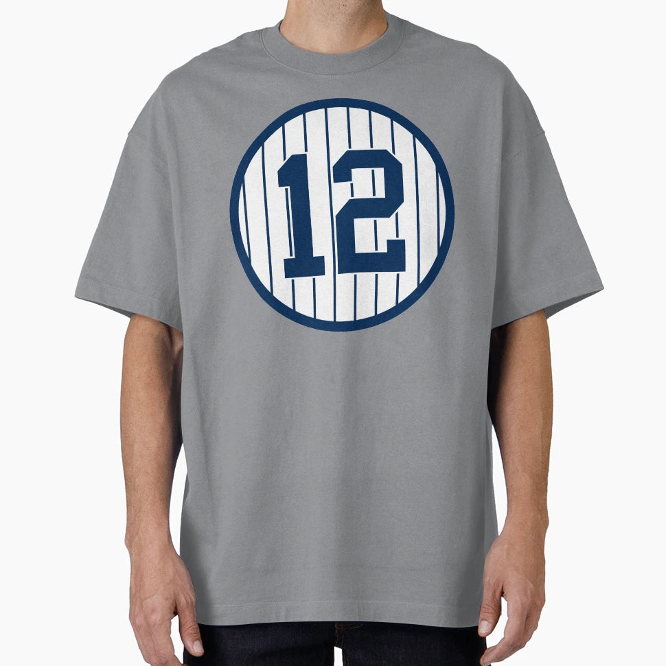 Wade Boggs 12 Jersey Number T-Shirt - Fun Novelty Design for Adults - T-Shirt, Sweatshirt, Hoodie