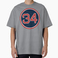 David Ortiz 34 Jersey Number T-Shirt - Casual Everyday Wear for Adults - T-Shirt, Sweatshirt, Hoodie