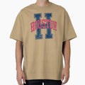 Distressed Collegiate Houston T-Shirt - Trendy Graphic for Adults - T-Shirt, Sweatshirt, Hoodie