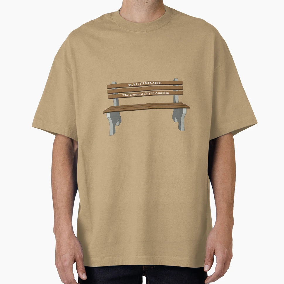 Baltimore Bench Greatest City America T-Shirt - Trendy Graphic Men Women - T-Shirt, Sweatshirt, Hoodie
