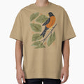 Perching Robin T-Shirt - Unique Graphic Men Women - T-Shirt, Sweatshirt, Hoodie