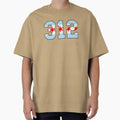 Chicago Flag Area Code T-Shirt - Minimalist Print Men Women - T-Shirt, Sweatshirt, Hoodie