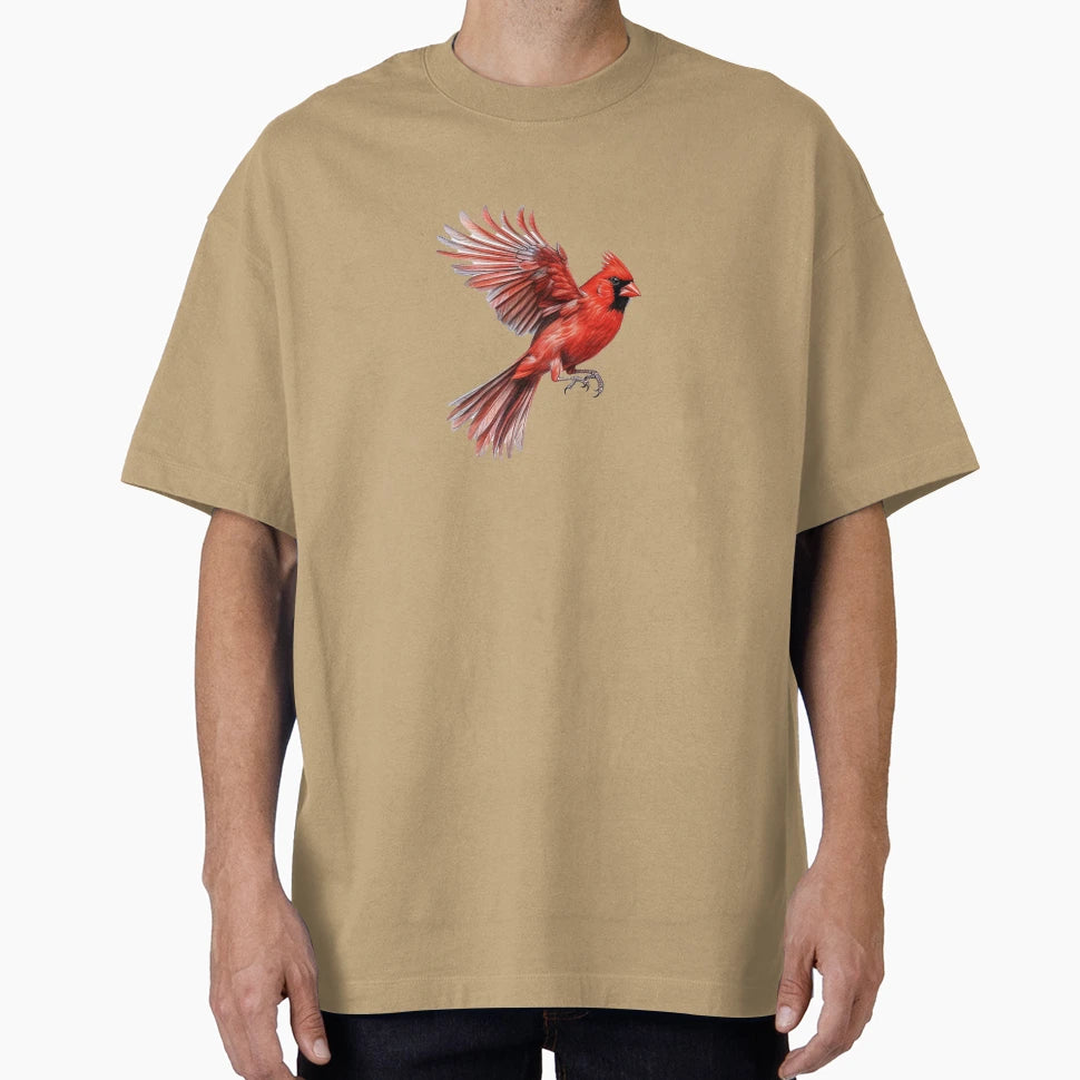 Cardinal Bird Flight T-Shirt - Novelty Apparel for Adults - T-Shirt, Sweatshirt, Hoodie