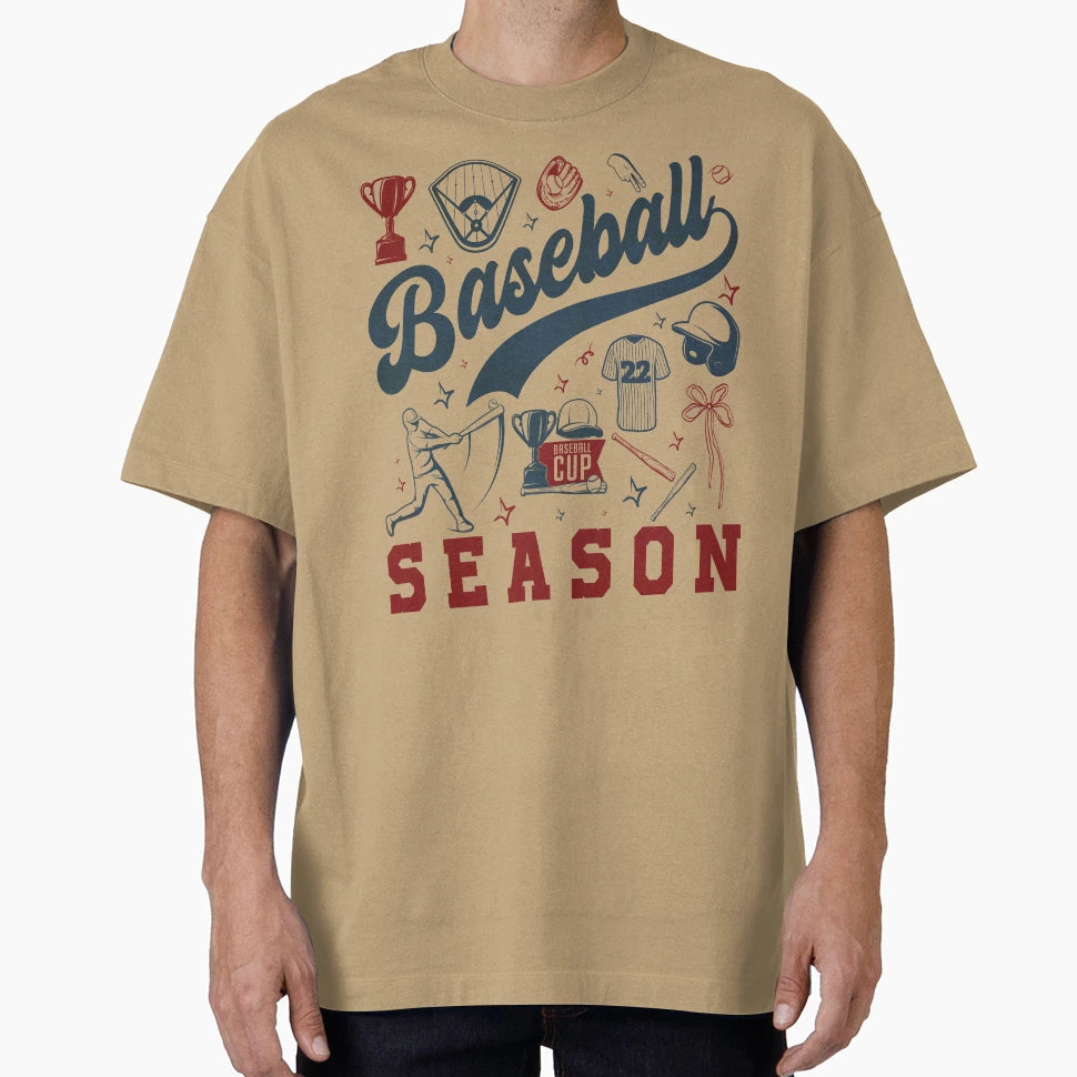 Baseball Season Game Day Coquette T-Shirt - Custom Art Print Unisex - T-Shirt, Sweatshirt, Hoodie