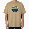 Milwaukee Skyline Peoples Flag T-Shirt - Unique Graphic for Adults - T-Shirt, Sweatshirt, Hoodie