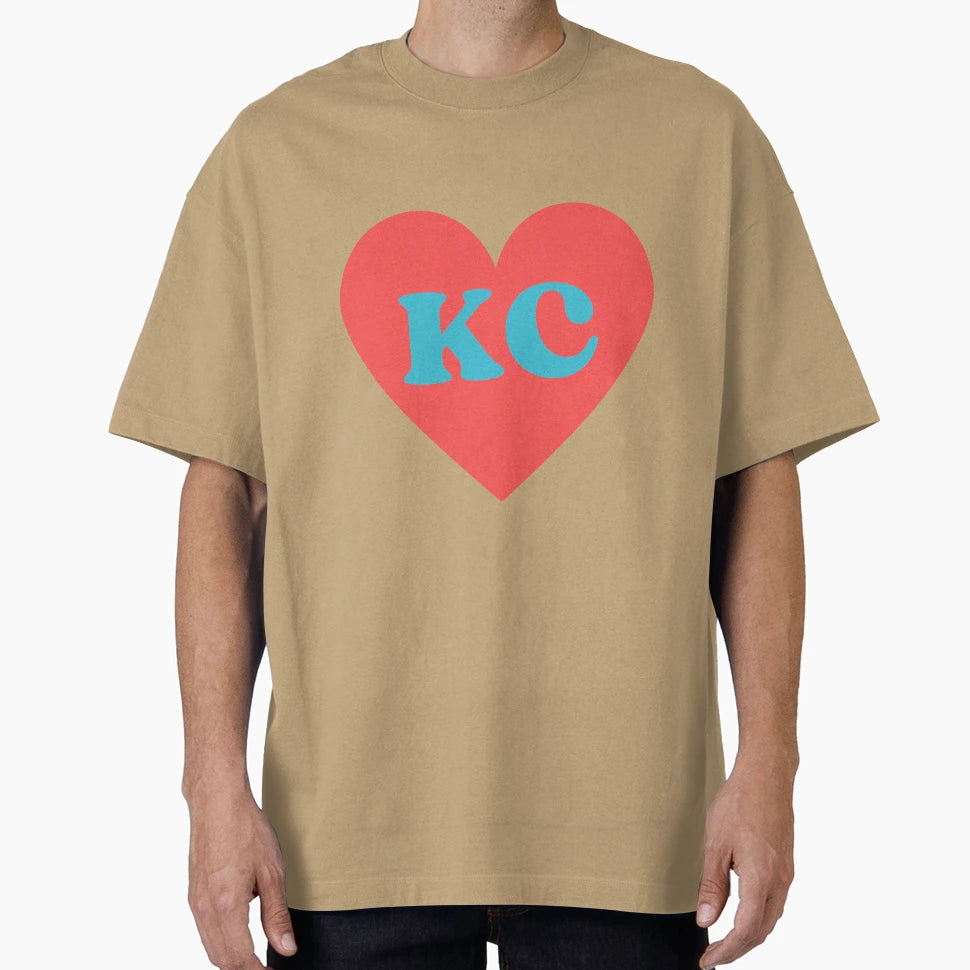 Kc Current Heart T-Shirt - Minimalist Print for Adults - T-Shirt, Sweatshirt, Hoodie