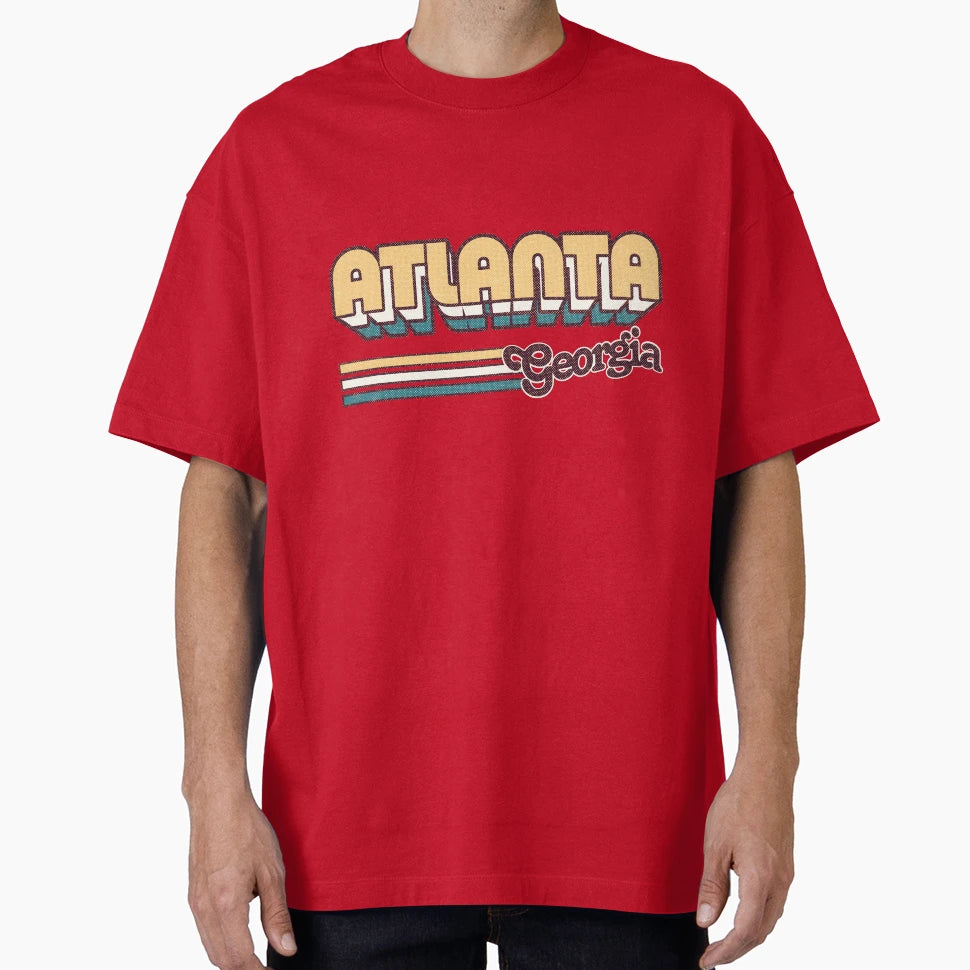 Atlanta Ga City Stripes T-Shirt - Minimalist Print Unisex - T-Shirt, Sweatshirt, Hoodie