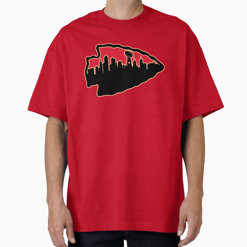 Kansas City Chiefs Arrowhead Kc T-Shirt - Streetwear Style for Adults - T-Shirt, Sweatshirt, Hoodie