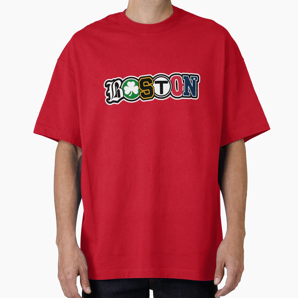 Boston Sports Wordmark T-Shirt - Casual Everyday Wear Men Women - T-Shirt, Sweatshirt, Hoodie
