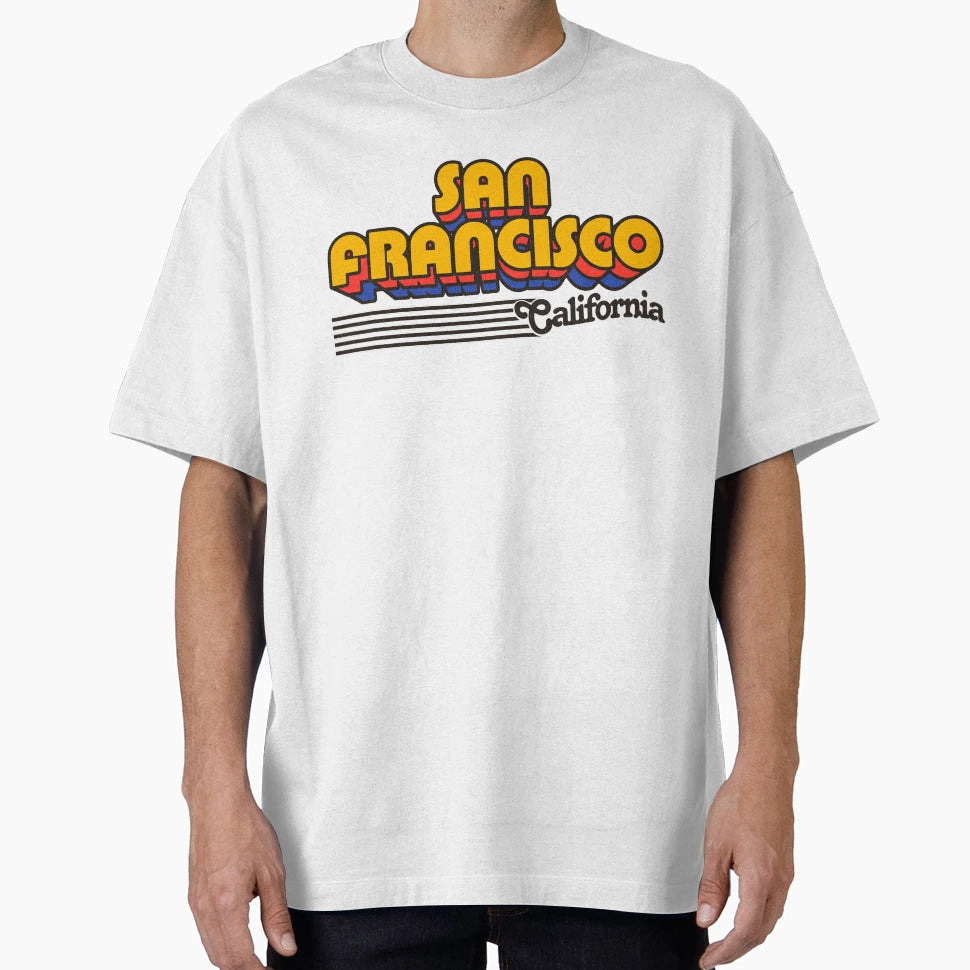 San Francisco California Stripes T-Shirt - Trendy Graphic Unisex - T-Shirt, Sweatshirt, Hoodie