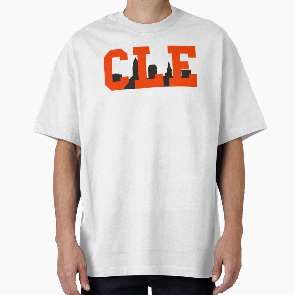 Cle Skyline Browns T-Shirt - Aesthetic Graphic Men Women - T-Shirt, Sweatshirt, Hoodie