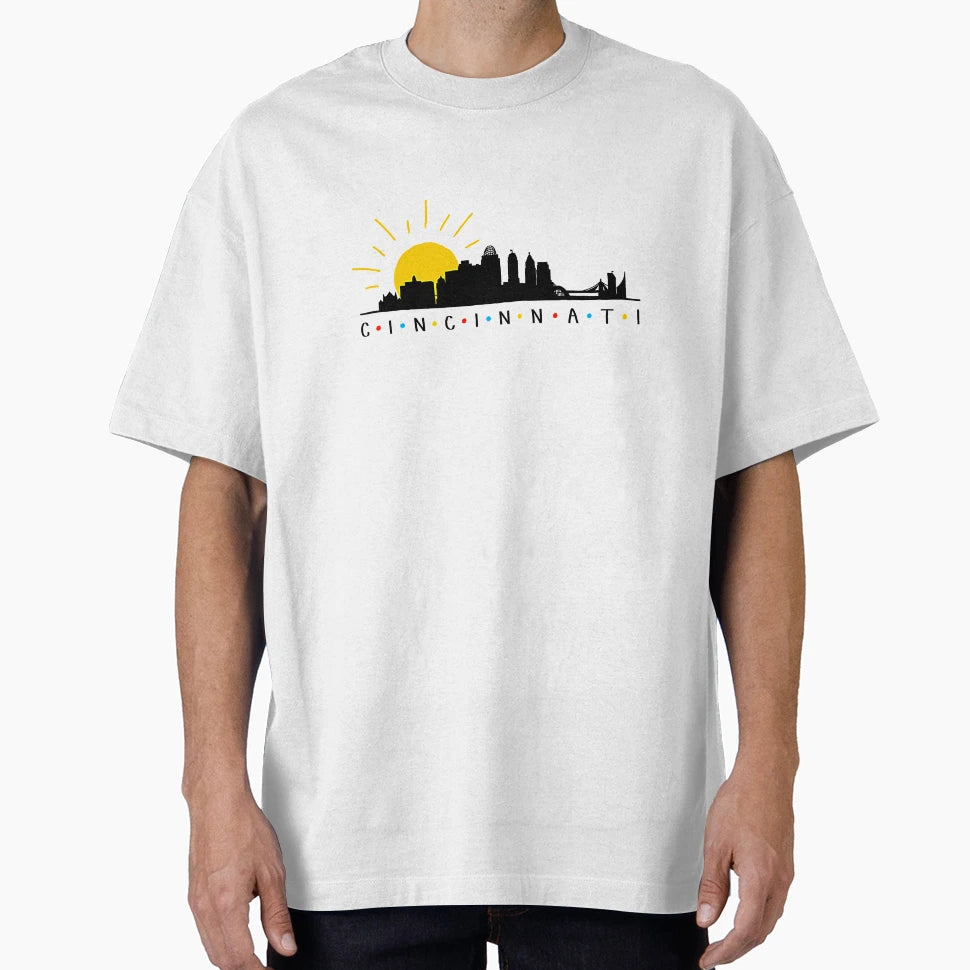 Cincinnati Skyline T-Shirt - Casual Everyday Wear Men Women - T-Shirt, Sweatshirt, Hoodie