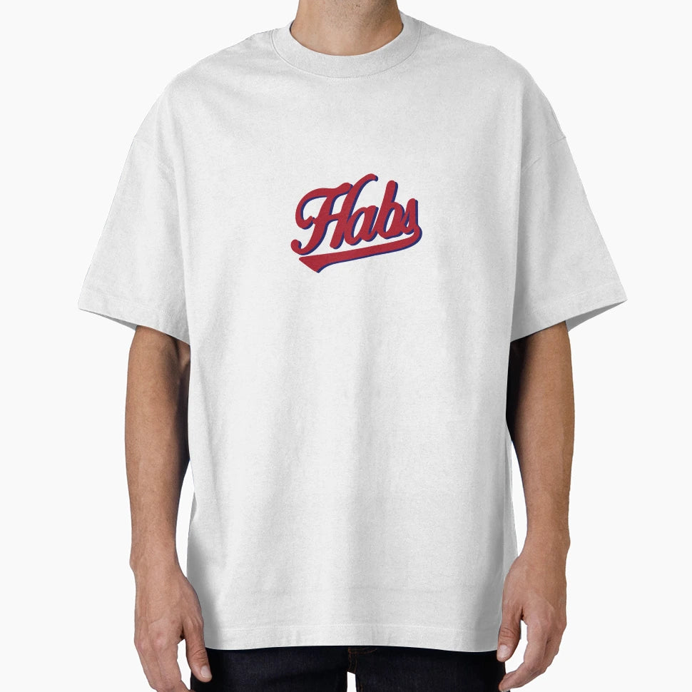 Habs Script Red T-Shirt - Streetwear Style Unisex - T-Shirt, Sweatshirt, Hoodie