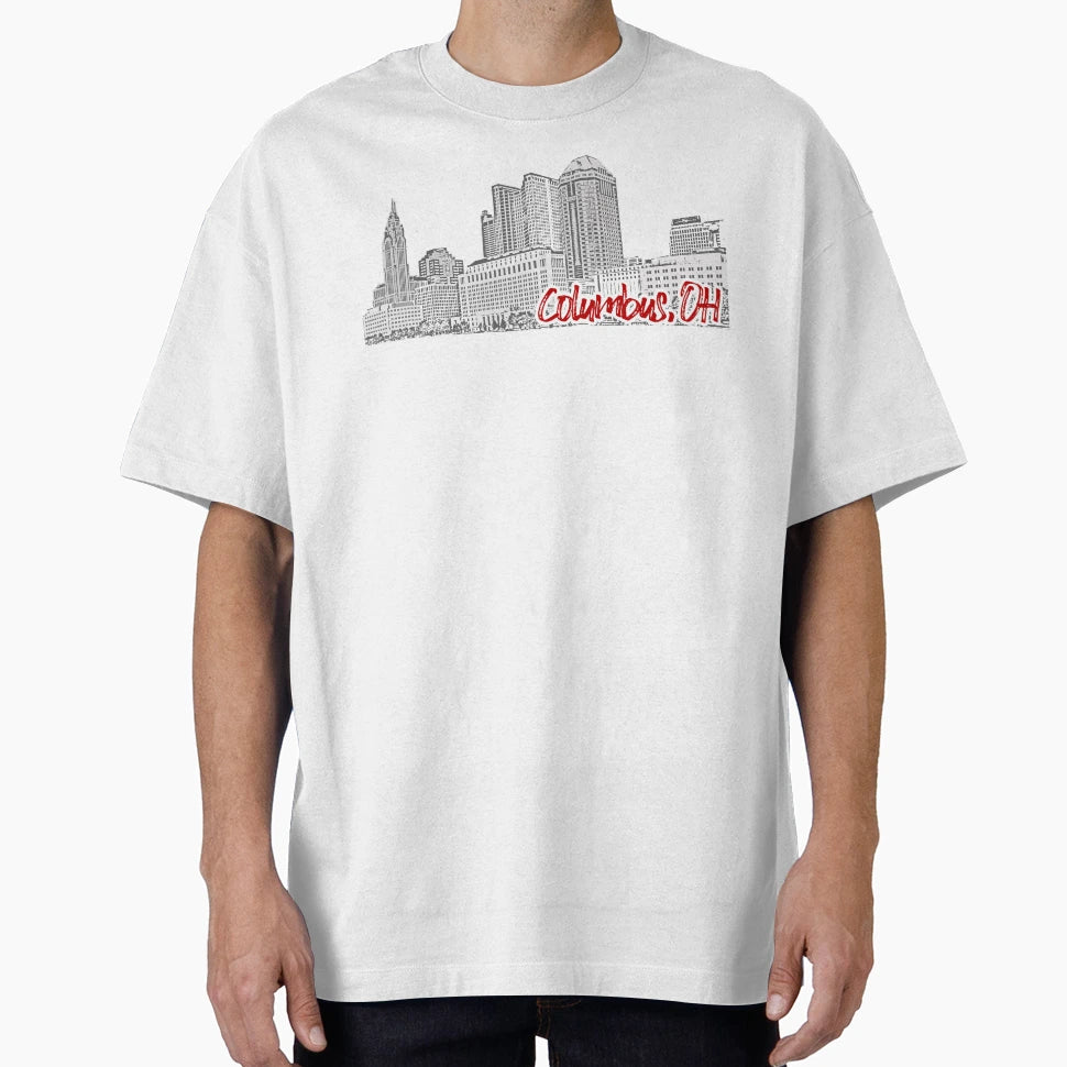 Columbus Oh Skyline T-Shirt - Streetwear Style Unisex - T-Shirt, Sweatshirt, Hoodie
