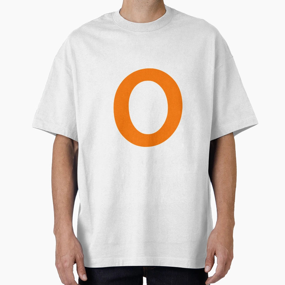 Orange Color Letter O T-Shirt - Casual Everyday Wear Men Women - T-Shirt, Sweatshirt, Hoodie