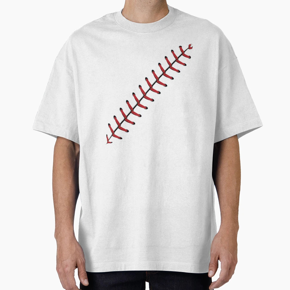 Baseball Lace Background 2 T-Shirt - Novelty Apparel for Adults - T-Shirt, Sweatshirt, Hoodie