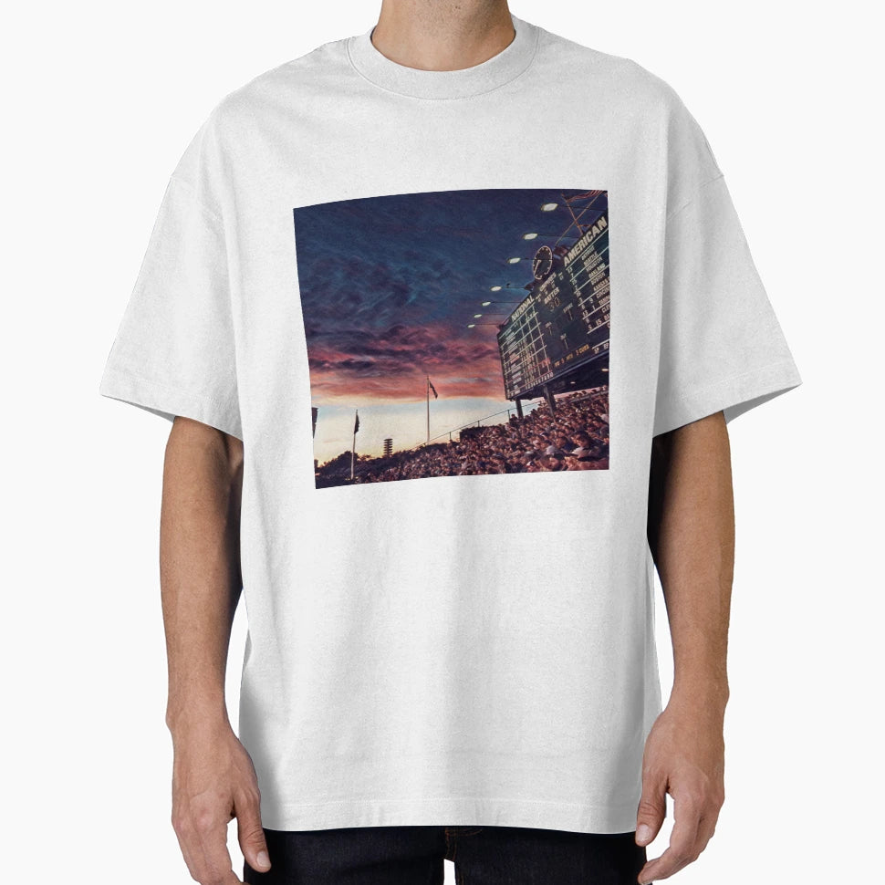 Wrigley Field Score Board T-Shirt - Unique Graphic Unisex - T-Shirt, Sweatshirt, Hoodie