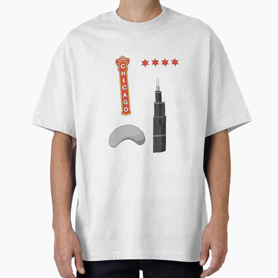 Chicago Landmark T-Shirt - Aesthetic Graphic for Adults - T-Shirt, Sweatshirt, Hoodie