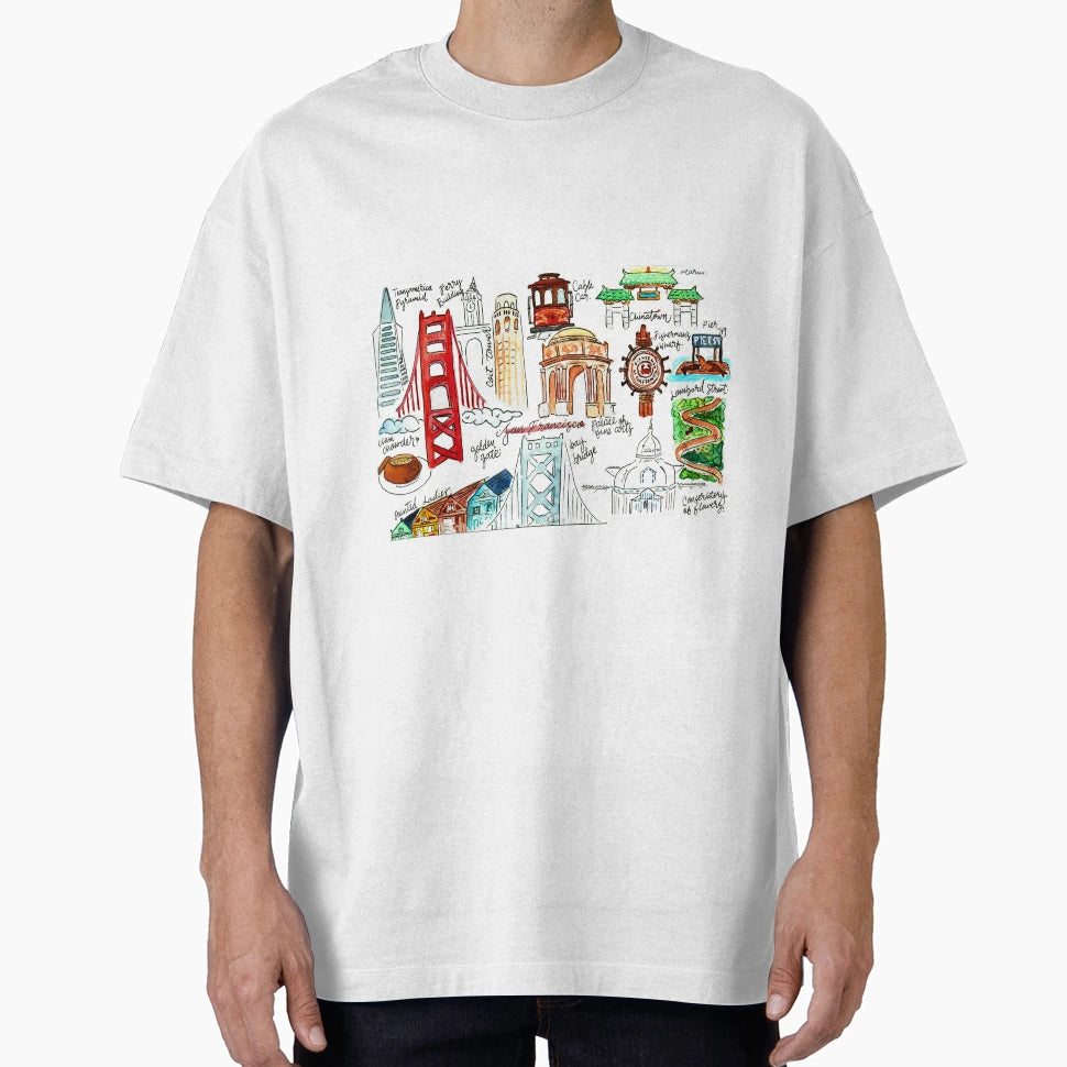 San Francisco T-Shirt - Fun Novelty Design for Adults - T-Shirt, Sweatshirt, Hoodie