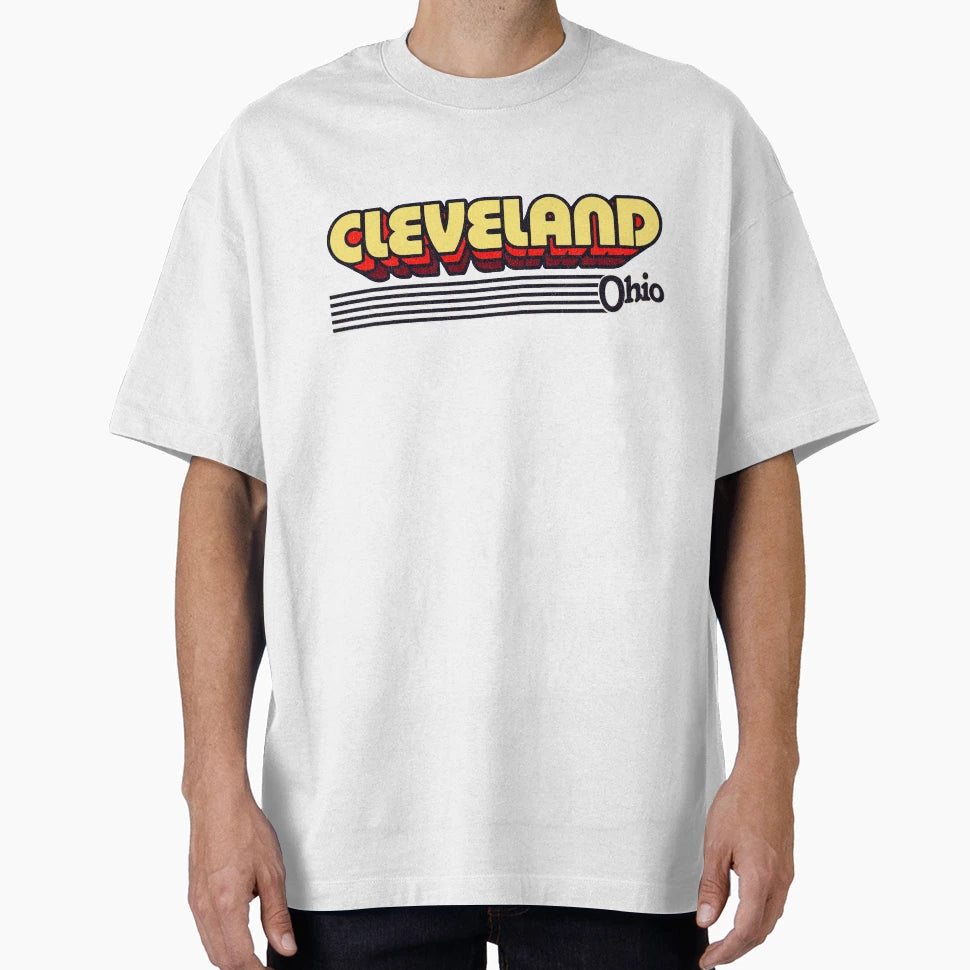 Cleveland Ohio Stripes T-Shirt - Novelty Apparel Men Women - T-Shirt, Sweatshirt, Hoodie